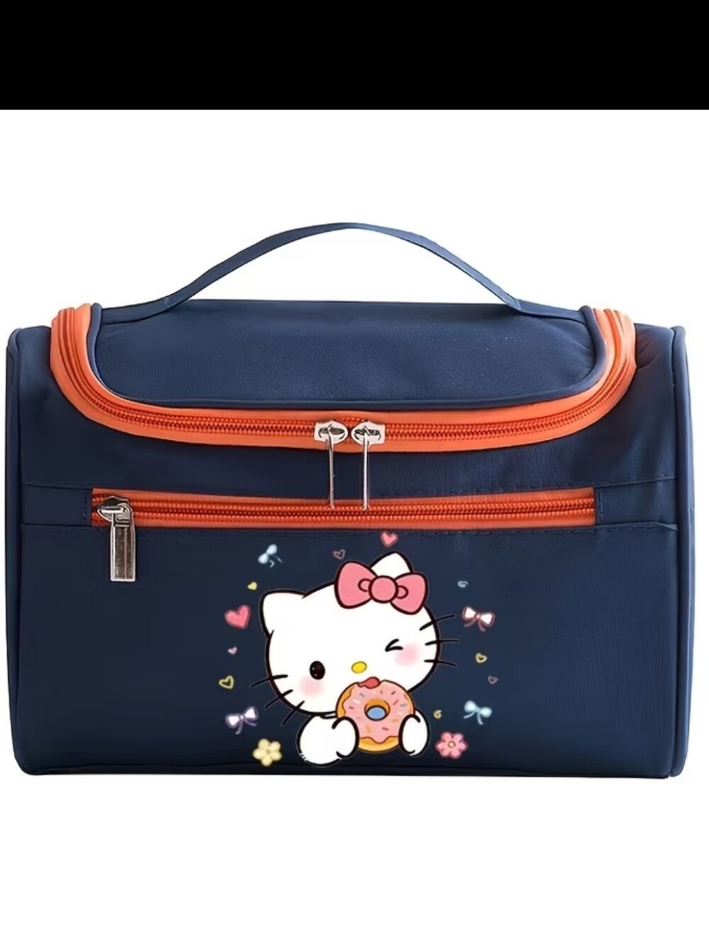Blue-Sanrio Large Capacity Make-up/ Toiletry Bag. NWT. Retail $34